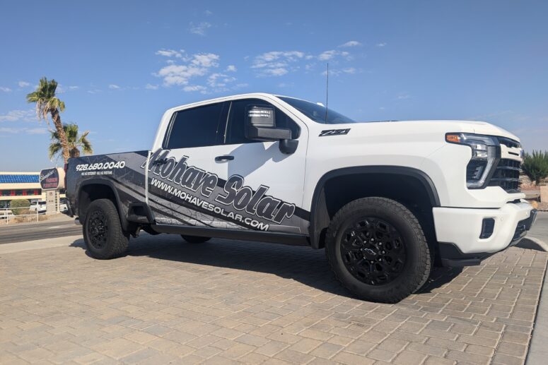 Mohave Solar commercial truck wrap in Lake Havasu by Impact Wraps